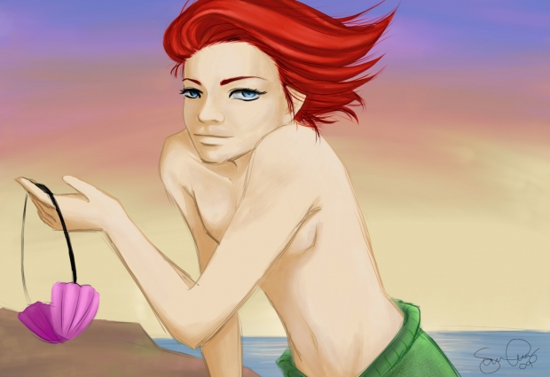 Not a little mermaid...