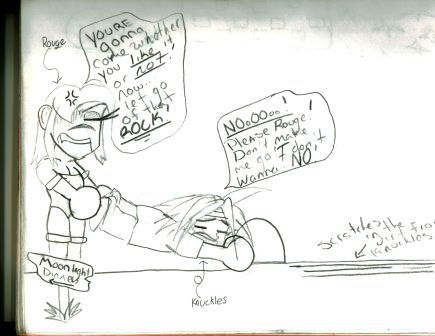 Rouge Vs. Knuckles Chibi Form!!