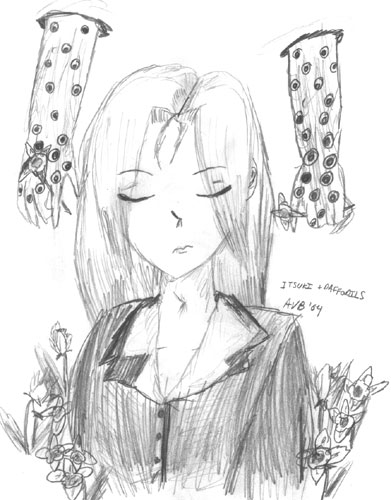 Itsuki With Daffodils