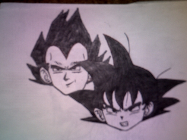 Vegeta/Goku Sketch - 2005