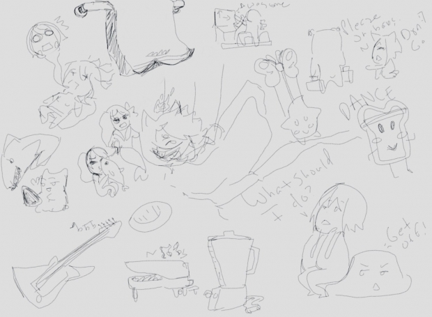 Bunch of doodles.