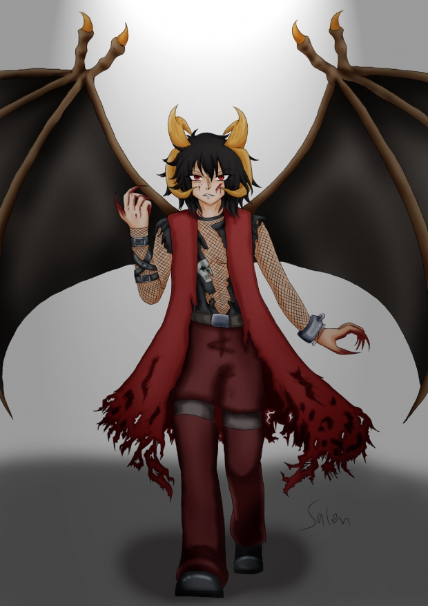 Dameon's horns colored