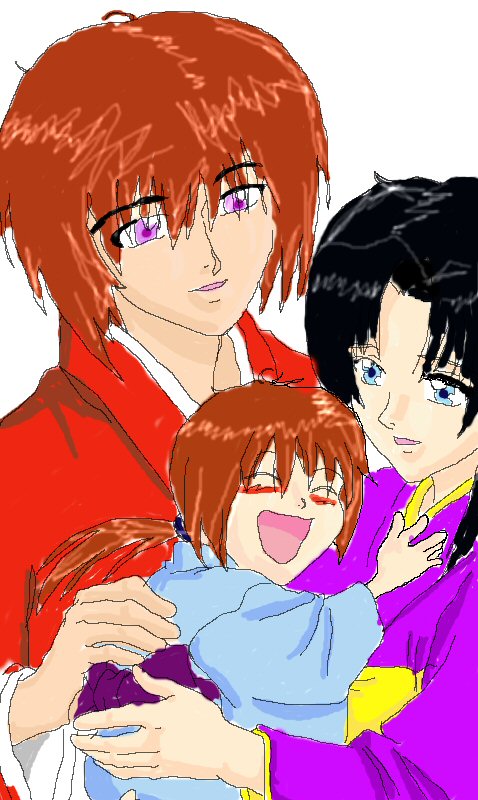Kenshin, Kaoru, And Kenji