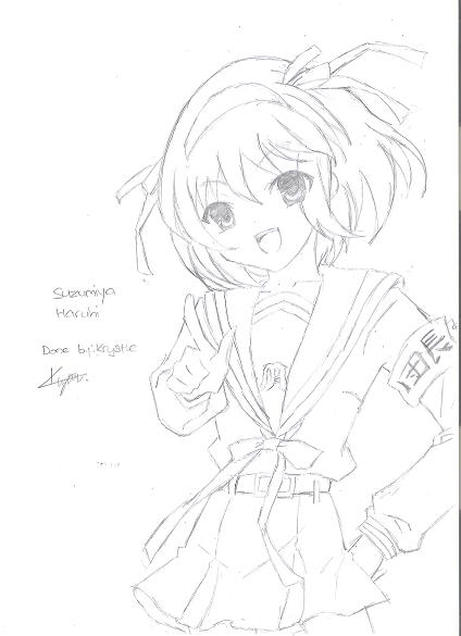 Suzumiya Haruhi (unshaded)