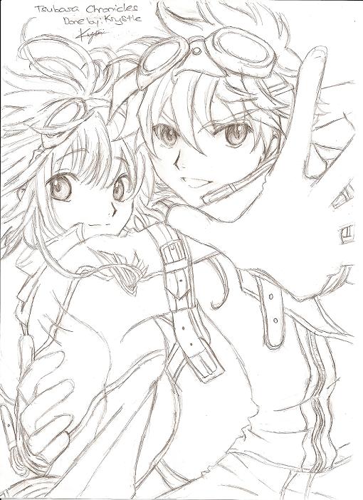 Shaoran and Sakura (unshaded)