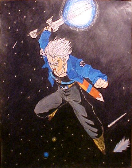 Trunks Attack (colored)