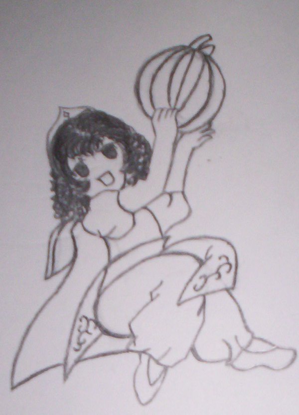 Plum With Her Hair Down