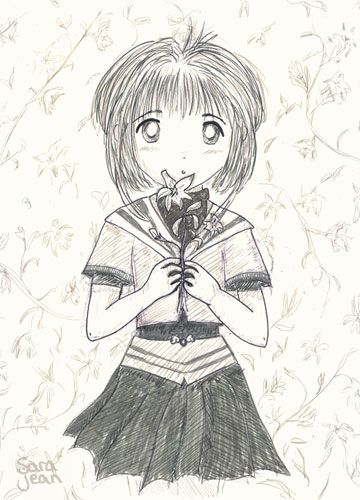 Sakura With Flowers
