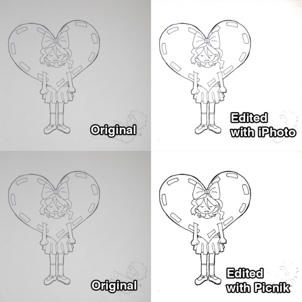 Before and after (black and white)