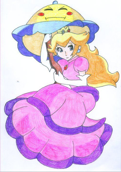 Princess Toadstool In Color