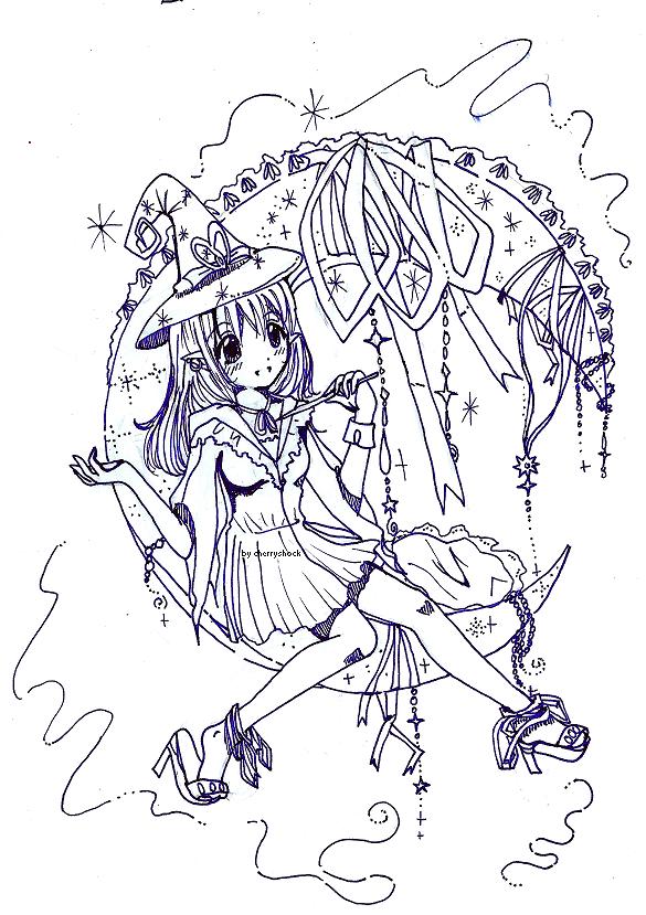 Mahou No Tsuki-lineart