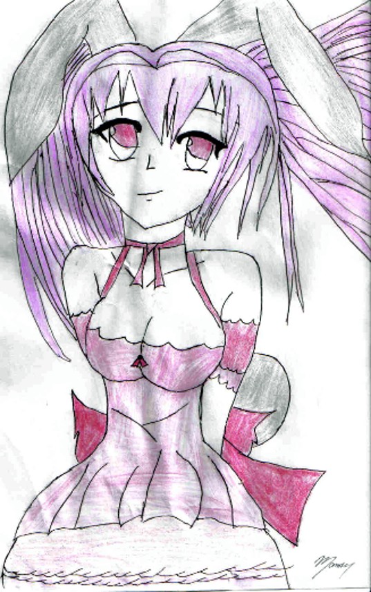Rabbitgirl..1st Artwork..=