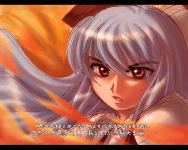 Fujiwara No Mouko Sketch Cg