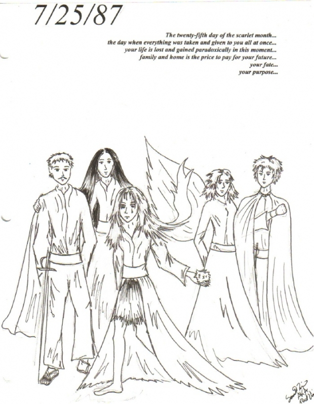 Scarlet's Family (uncolored)