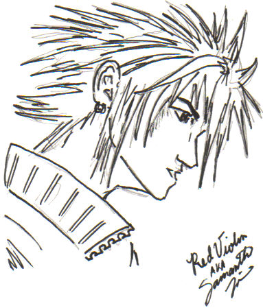 Cloud's Profile (uncolored)