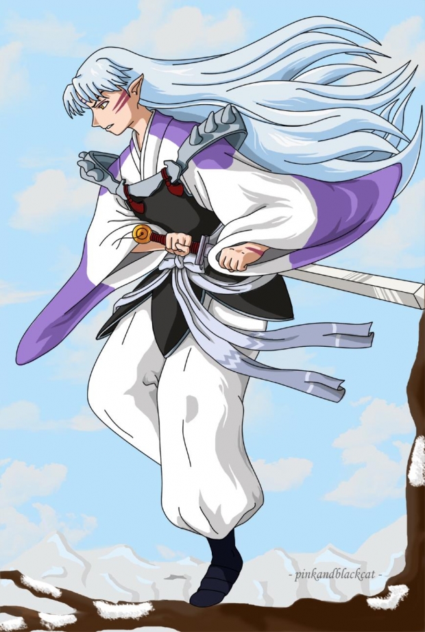 Sesshoumaru Attacking - Color