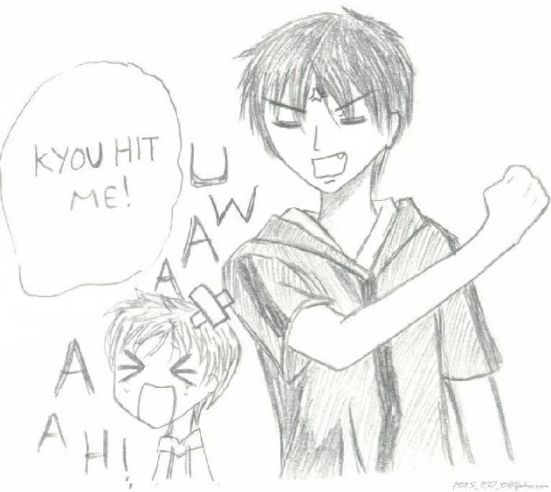 Uwaaaah! Kyou Hit Me!
