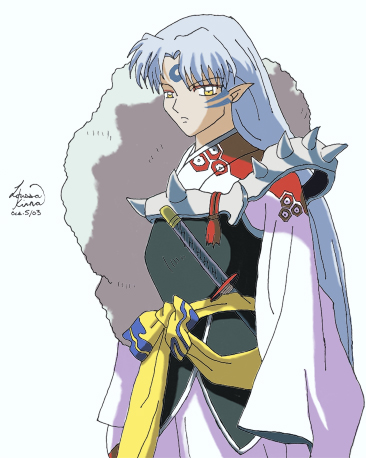 Sesshomaru and Green Fuzz