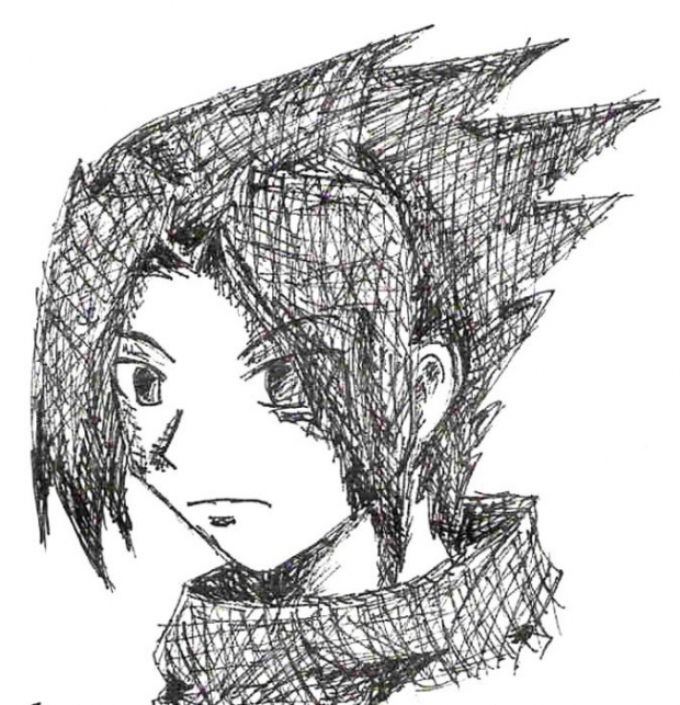 Sasuke Crosshatched