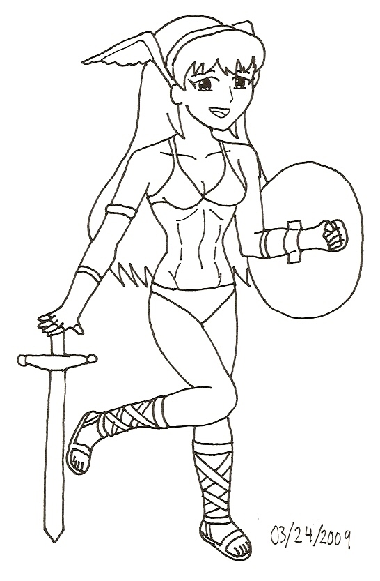 Sexy Warrior Princess Athena