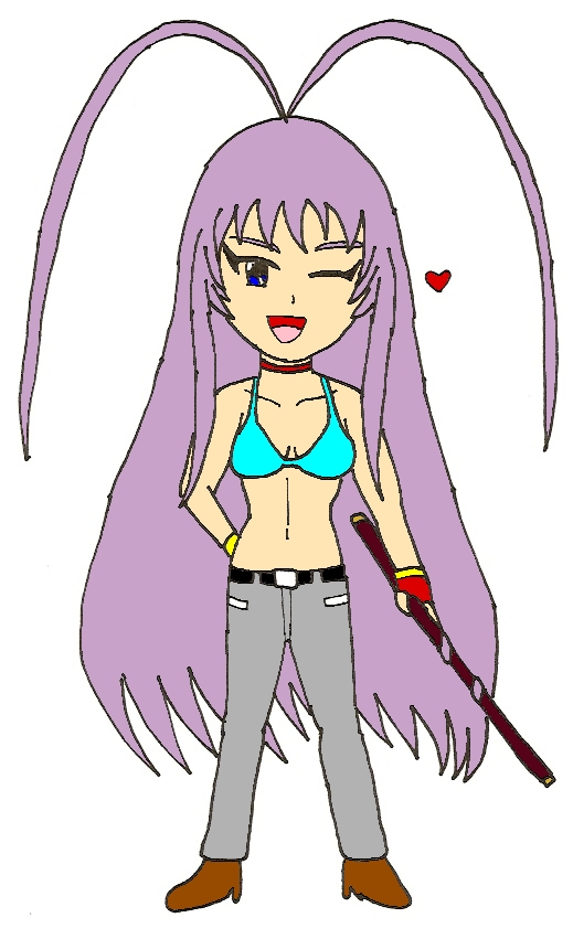 Super-Deformed Maya Natsume (colored)