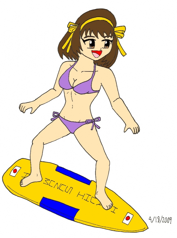 Haruhi The Surfer (colored)