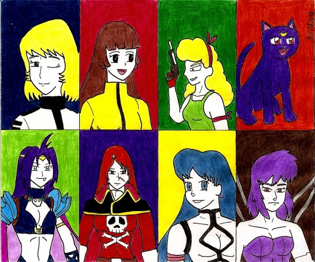Retro Anime Female Characters