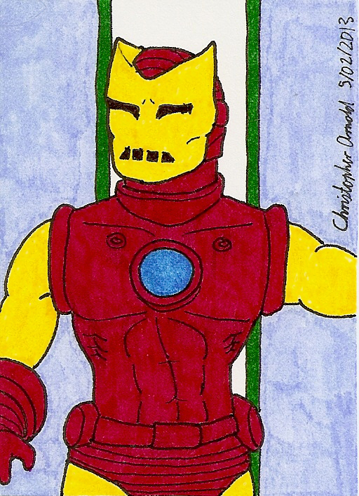Proto-Classic Armor Iron Man Sketch Card