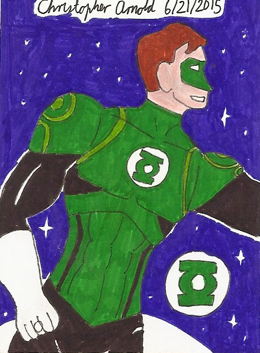 JLW Green Lantern Sketch Card