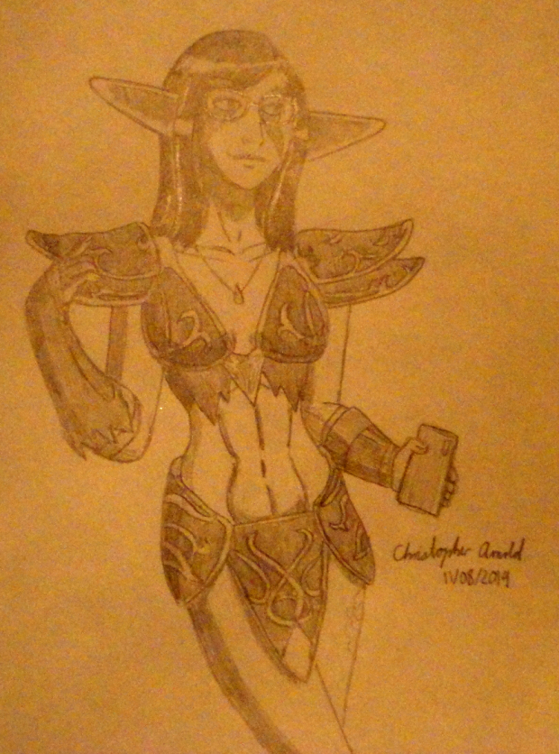 Sara Mei Kasai As a Dark Elf