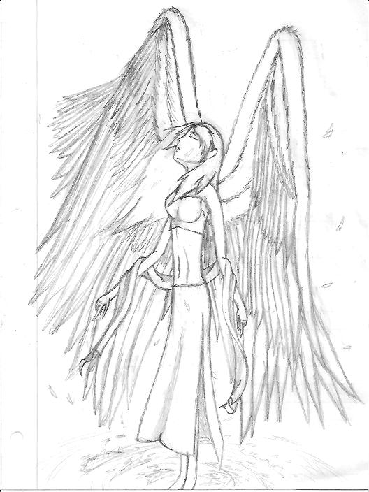 A Seraph's Dance Uncolored