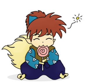 Shippo And A Lollipop