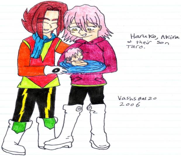 Haruko, Akira & Their Son Taro