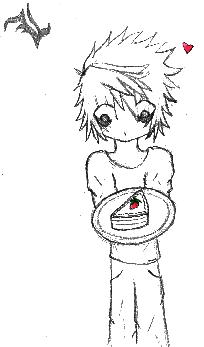 Chibi L and Cake