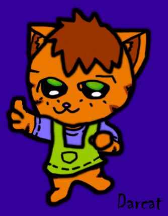 Colored Enchanted Cat