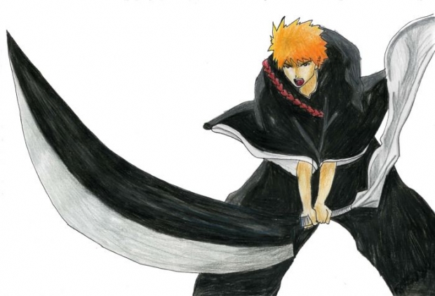 Ichigo In Fighting Action