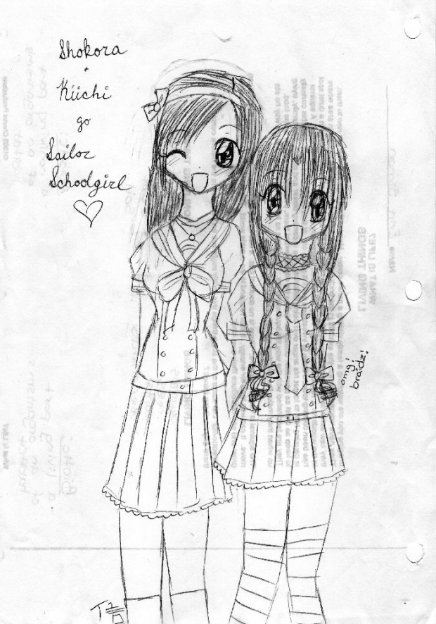 Shokora And Kiichi Go Schoolgirl!