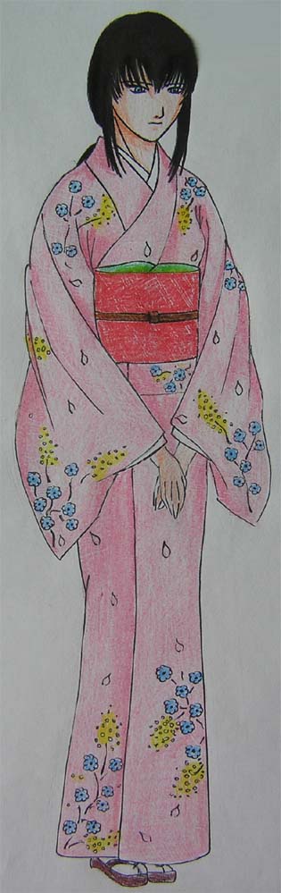 Tomoe In Spring Kimono