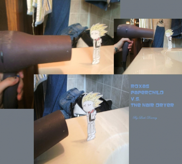 roxas vs. the hair dryer