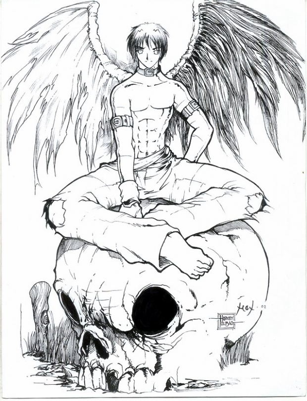 Sitting On A Big Skull