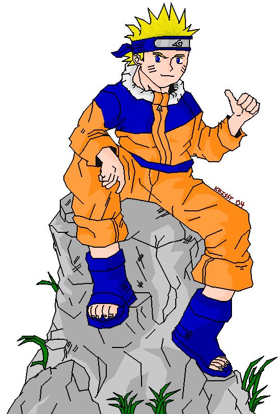 Naruto On Rock