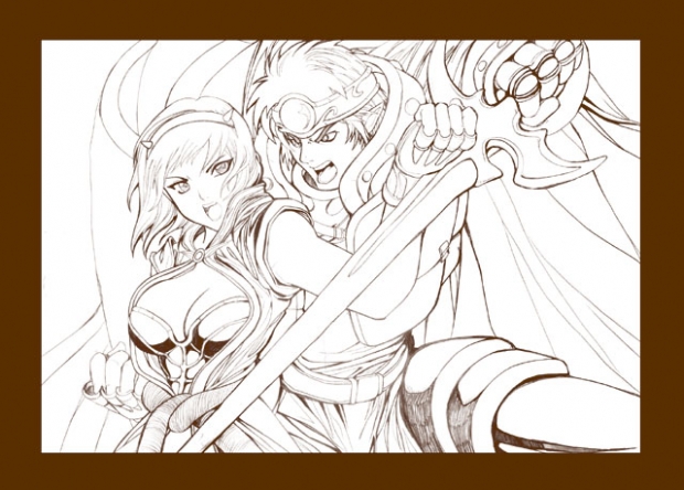 Monk Vs Crusader (sketch)