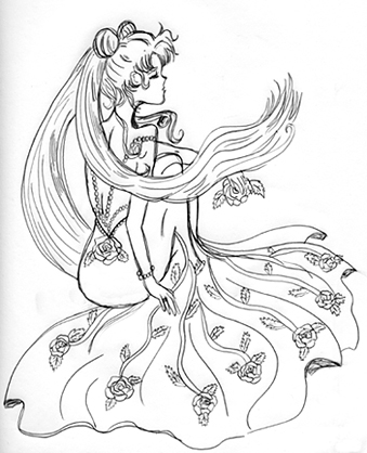 Princess in Rose Dress