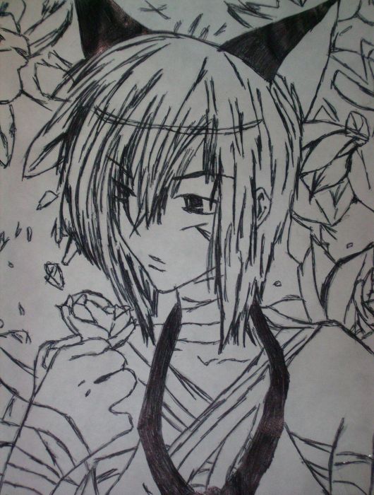 Ritsuka In The Garden (pen)