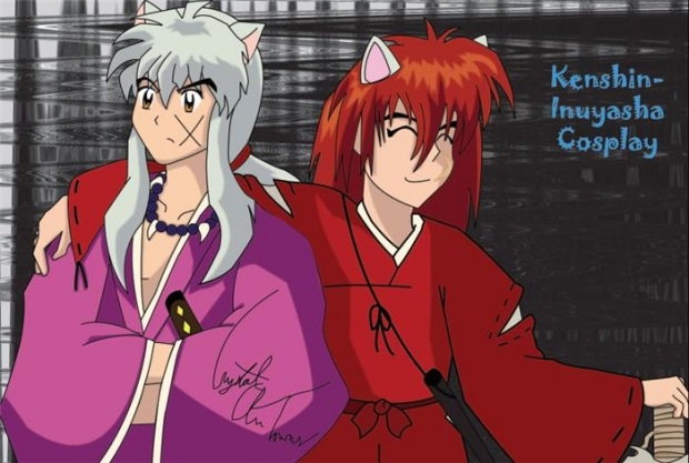 Inu-kenshin Cosplay Sketch -colored