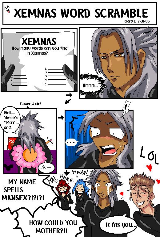 Xemnas Word Scramble