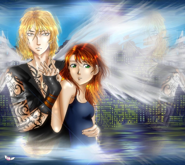 Jace and Clary from The Mortal Instruments