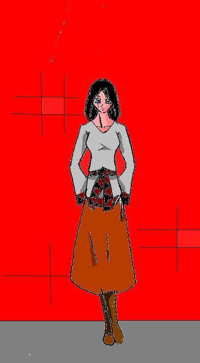 Girl Leaning On A Wall