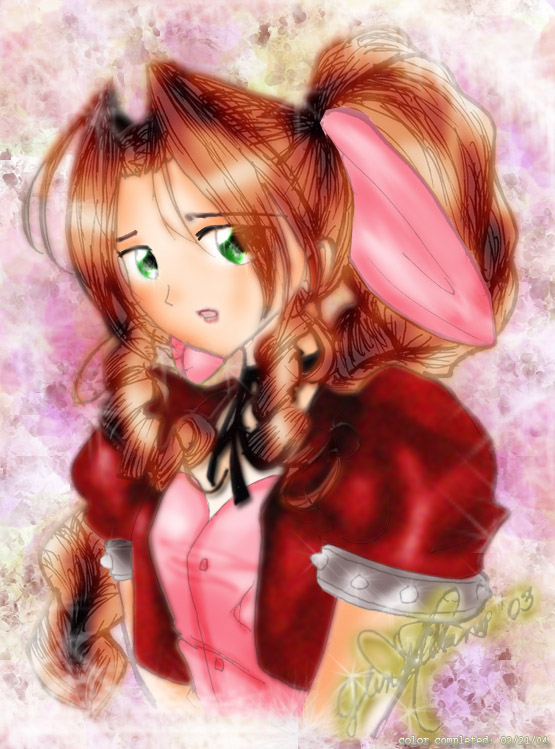 Aeris Of FFVII (colored)