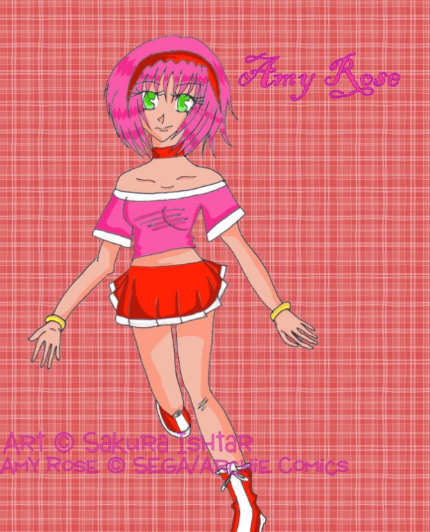 Human Amy Rose Colored